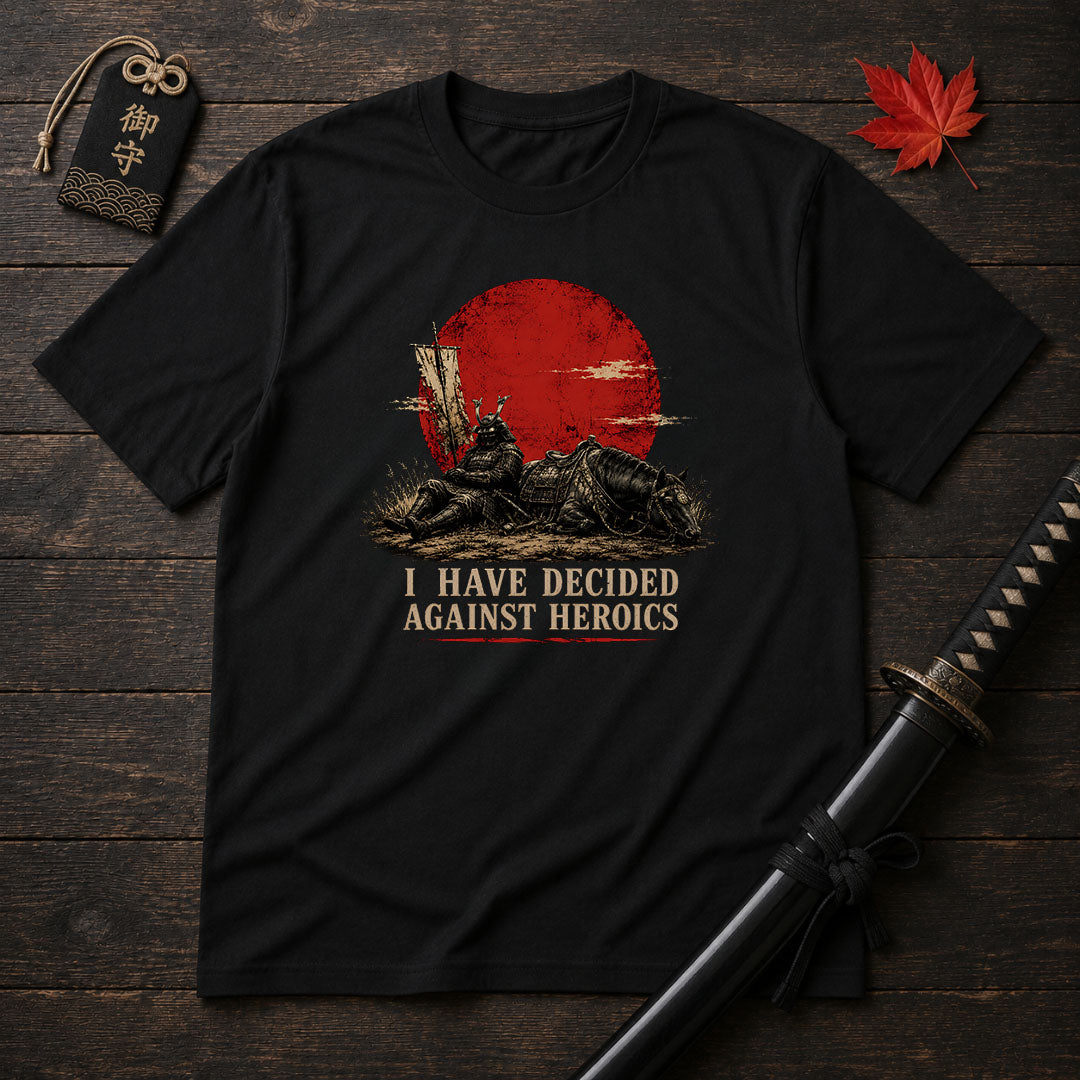 Against Heroics Samurai T-Shirt