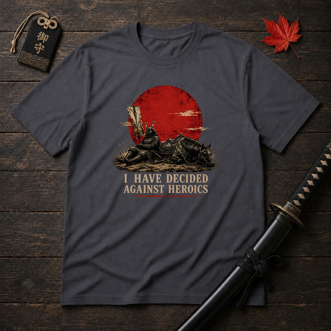 Against Heroics Samurai T-Shirt