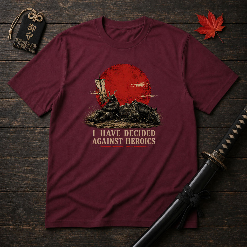 Against Heroics Samurai T-Shirt