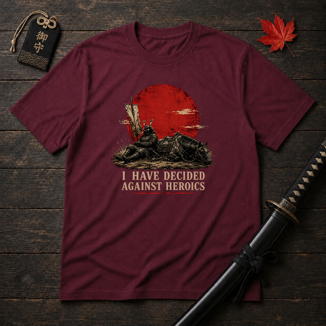 Against Heroics Samurai T-Shirt
