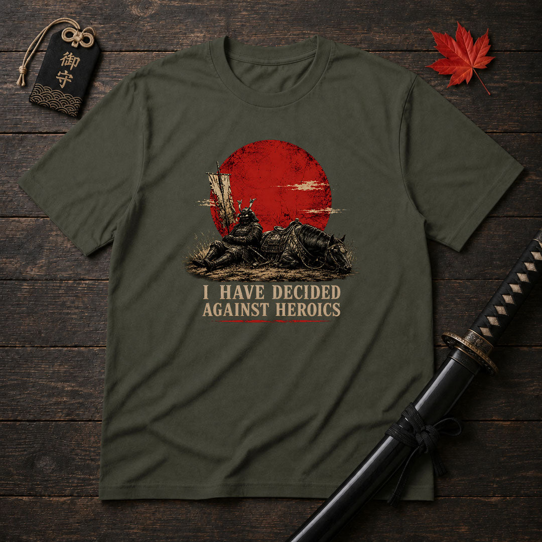 Against Heroics Samurai T-Shirt