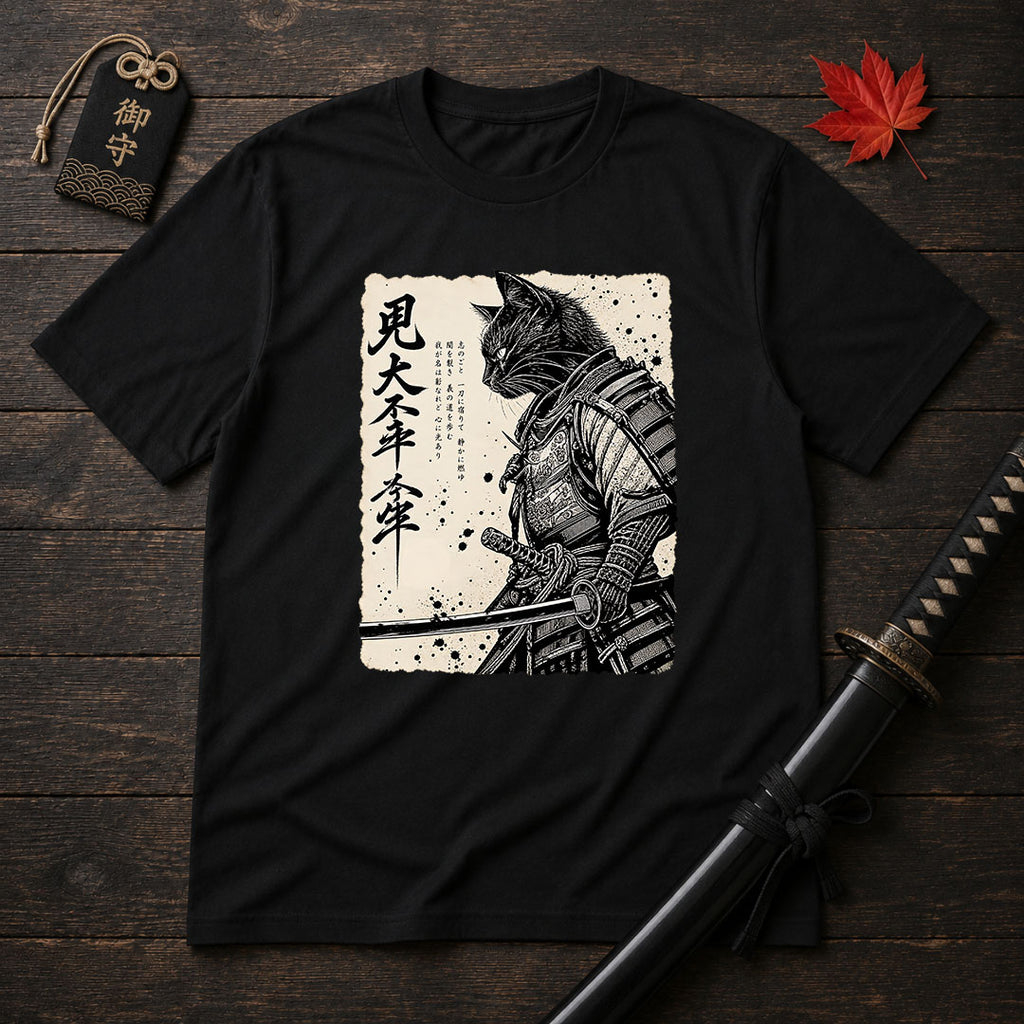 Blade-Wielding Feline T-Shirt