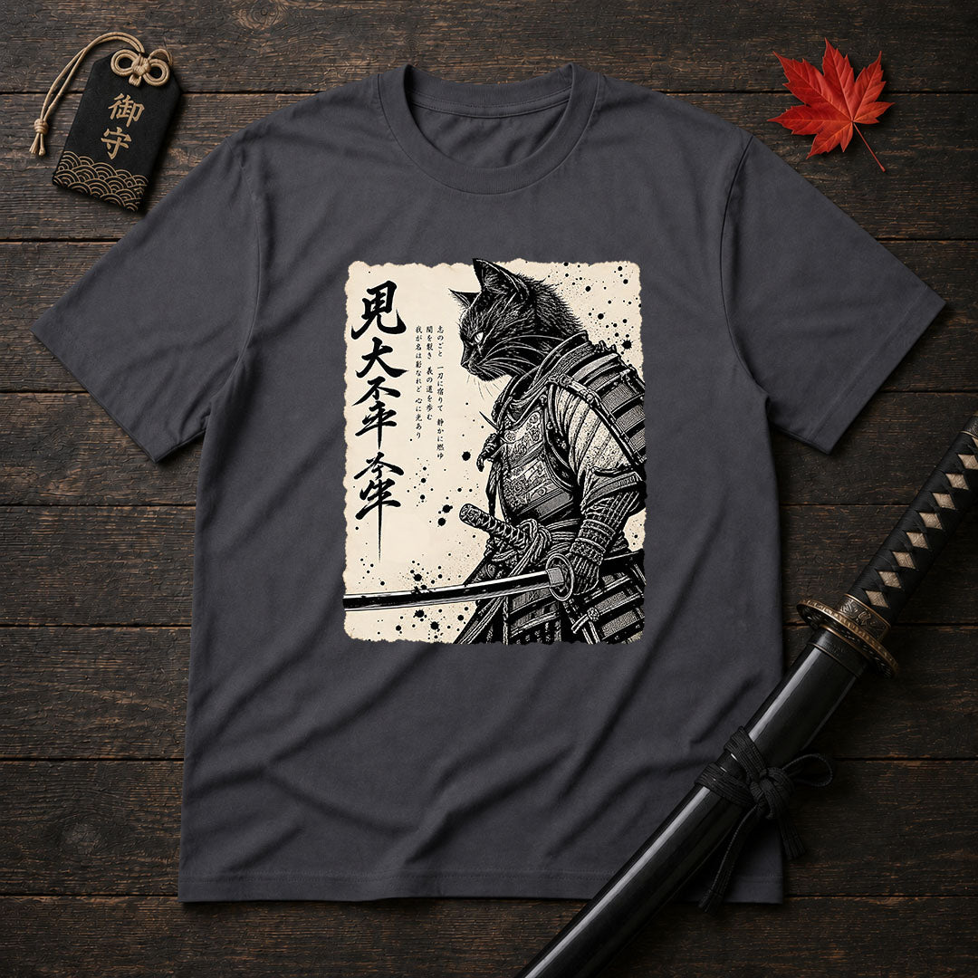 Blade-Wielding Feline T-Shirt