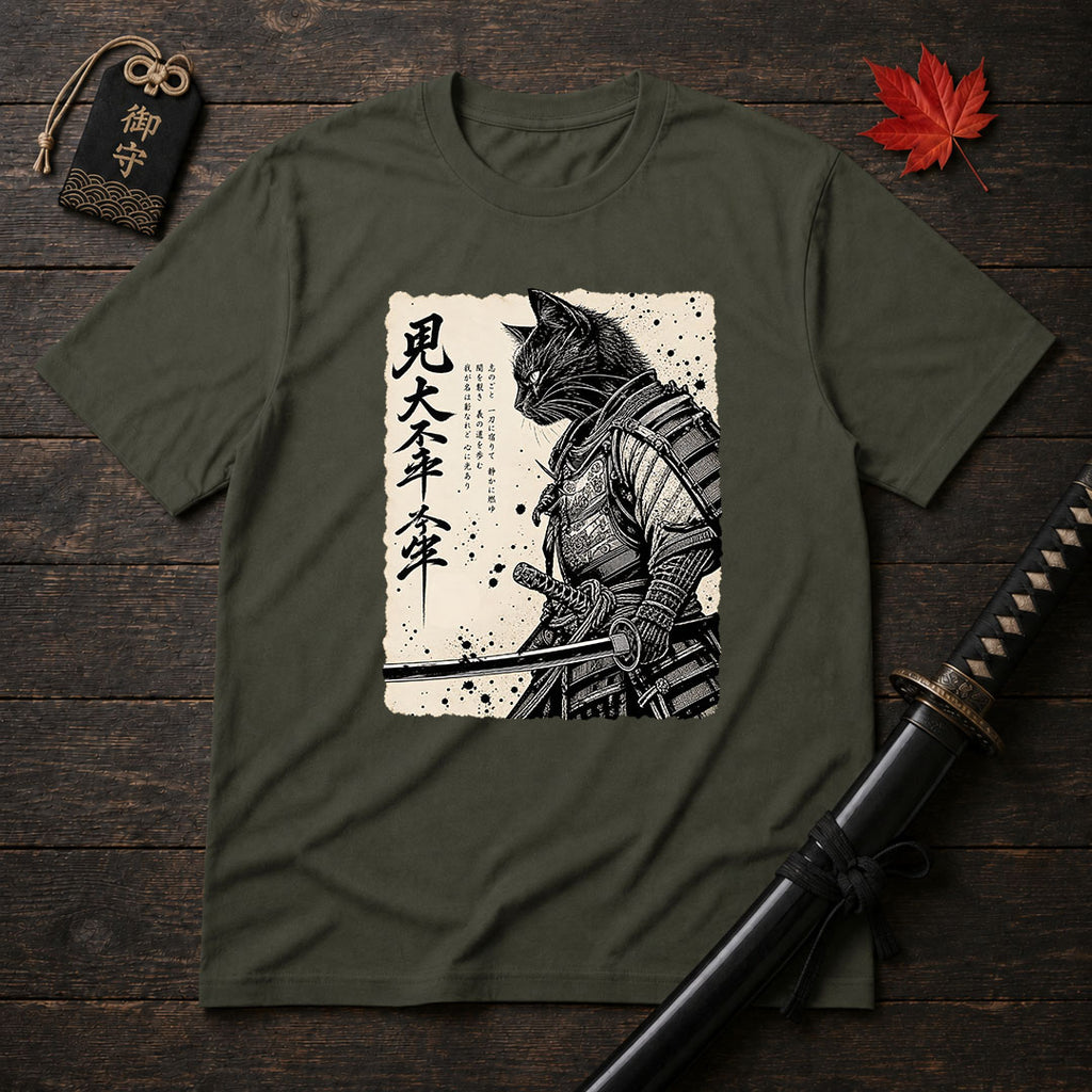 Blade-Wielding Feline T-Shirt