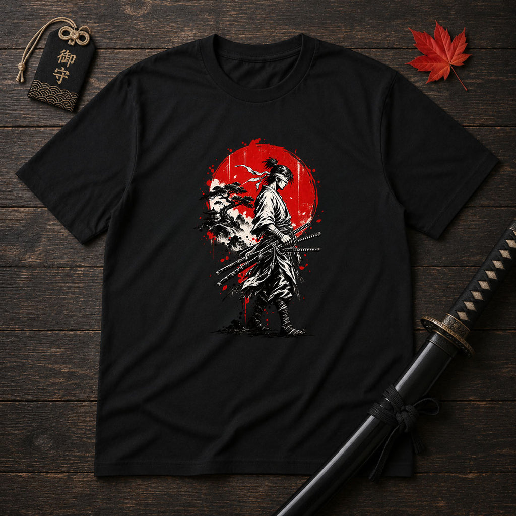 Blindfolded Ronin Walk T-Shirt