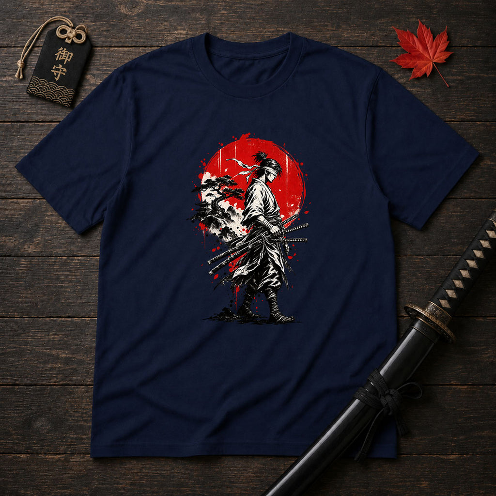 Blindfolded Ronin Walk T-Shirt