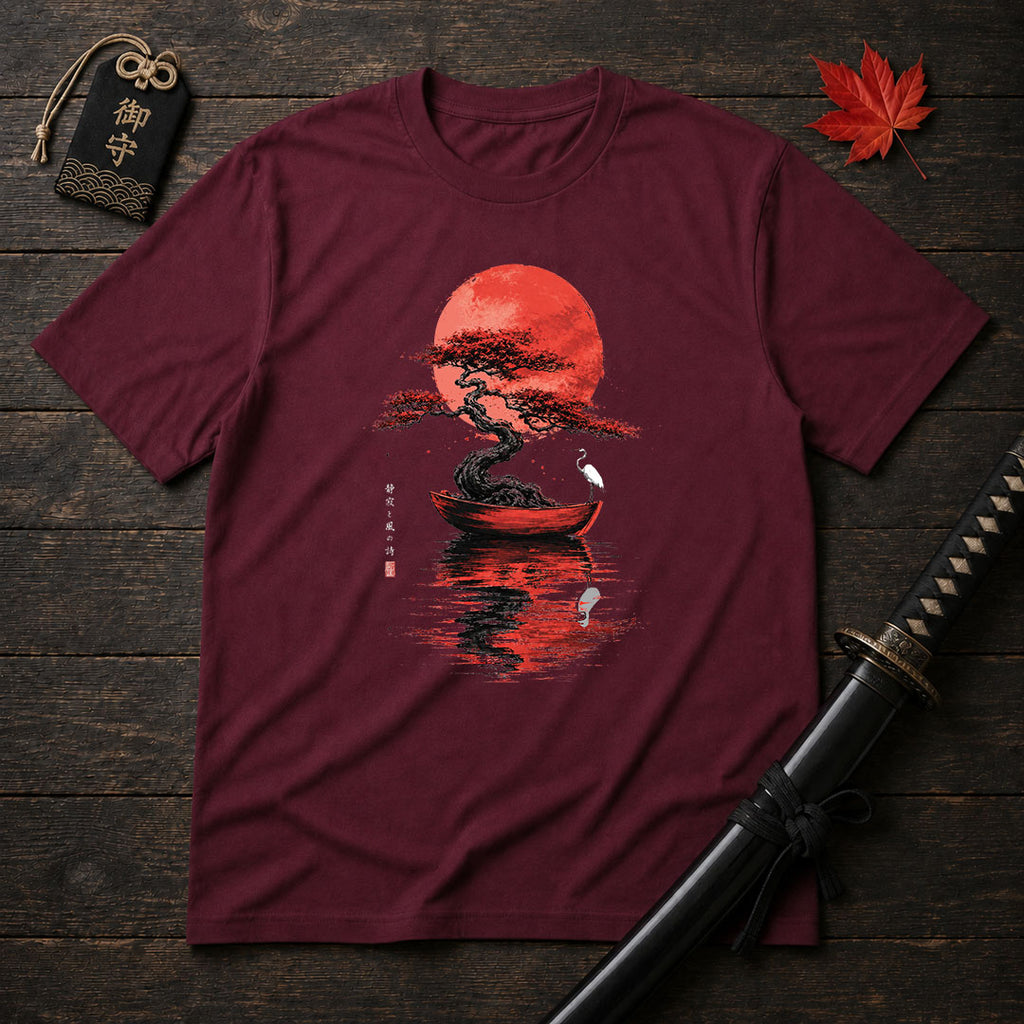 Bonsai Boat and Moon T-Shirt