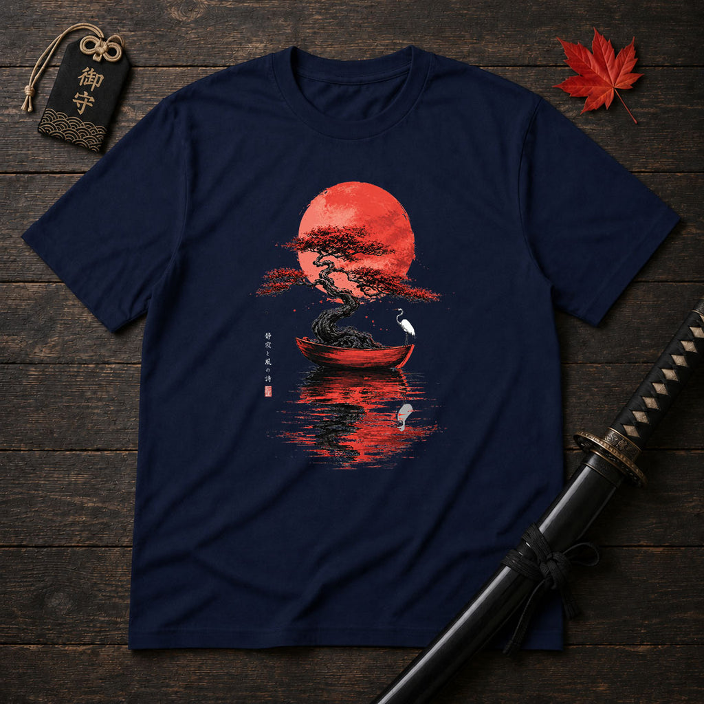Bonsai Boat and Moon T-Shirt