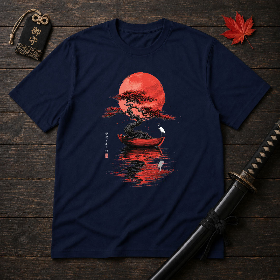 Bonsai Boat and Moon T-Shirt