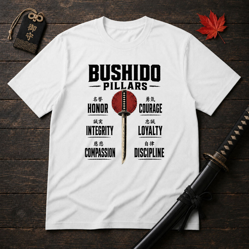 Bushido Pillars Samurai T-Shirt