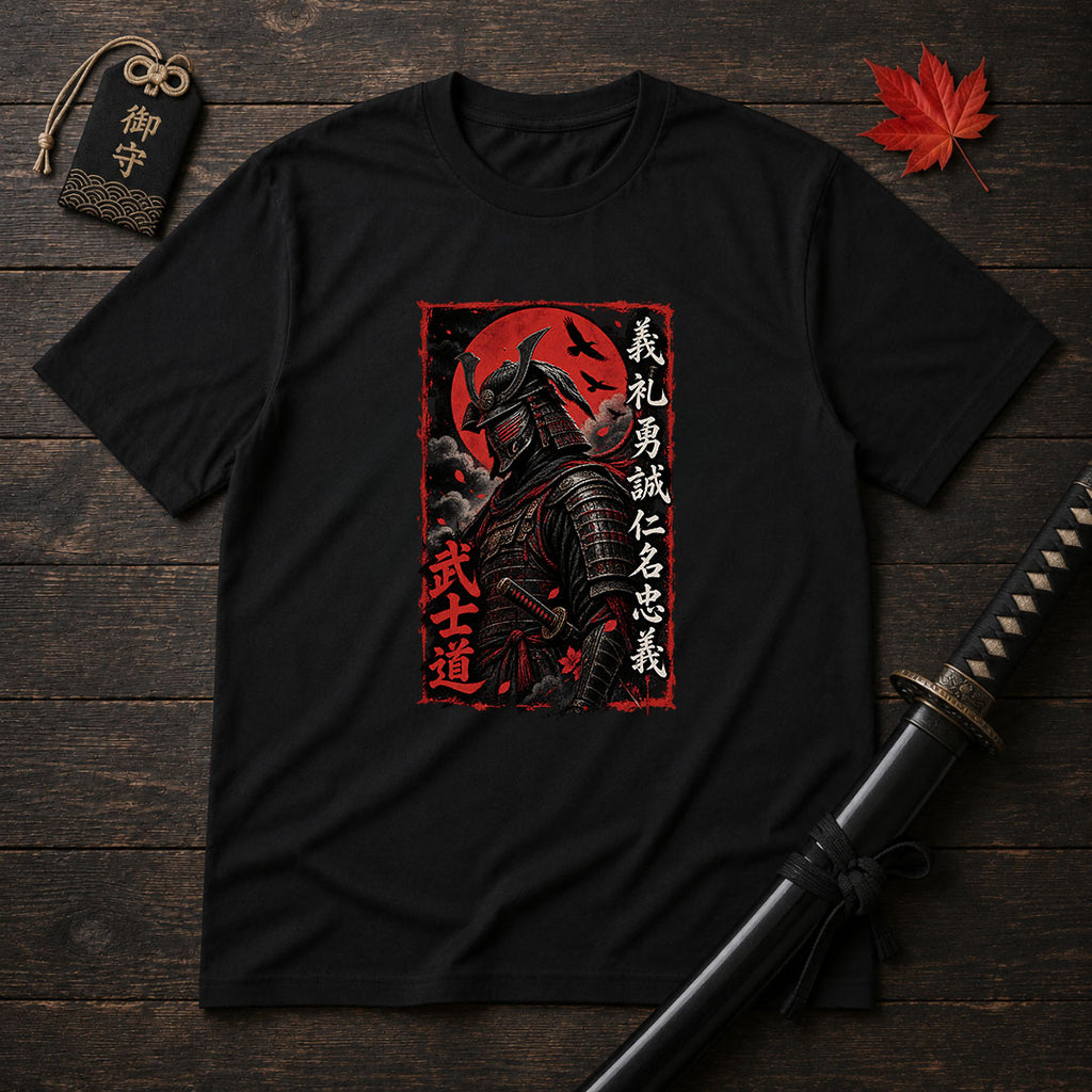 Bushido Warrior Portrait T-Shirt