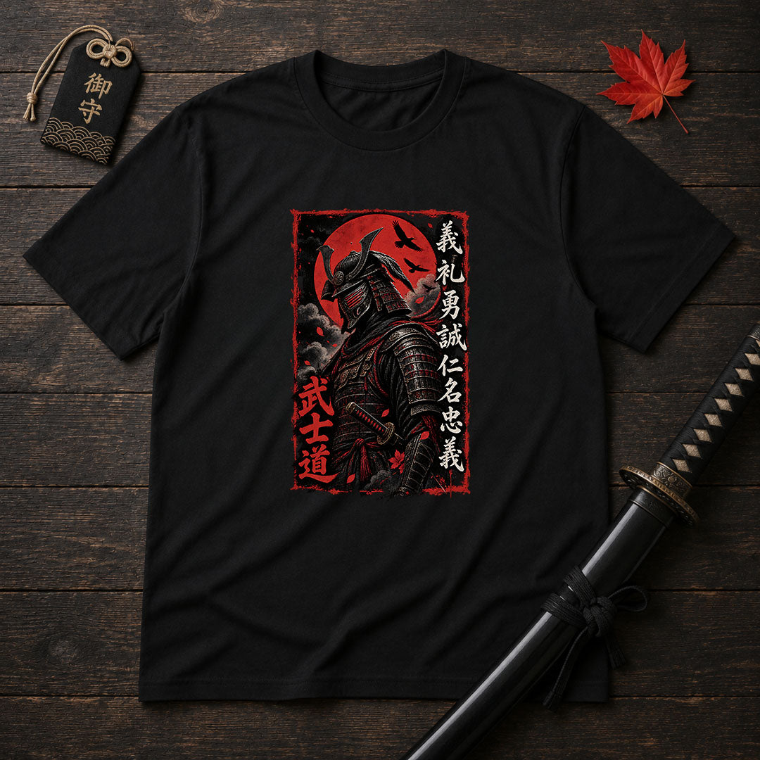 Bushido Warrior Portrait T-Shirt