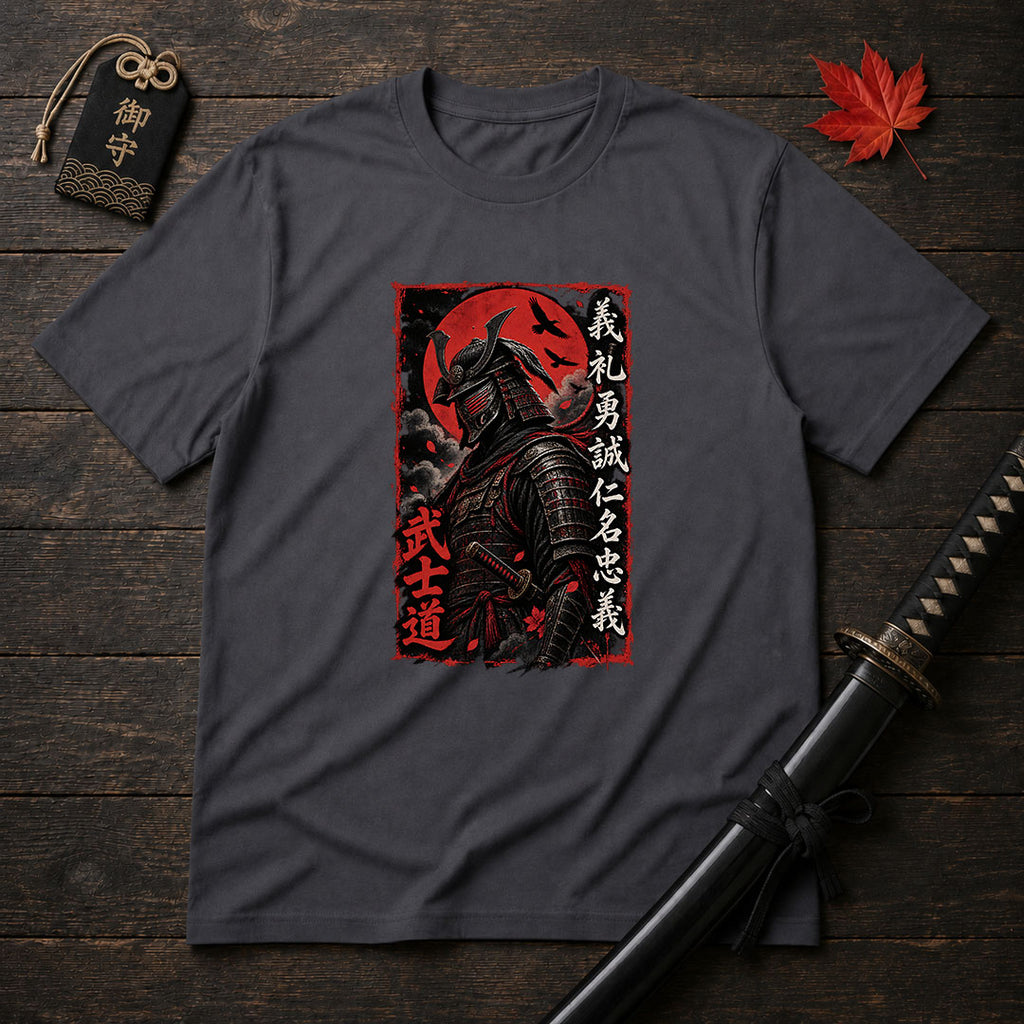 Bushido Warrior Portrait T-Shirt