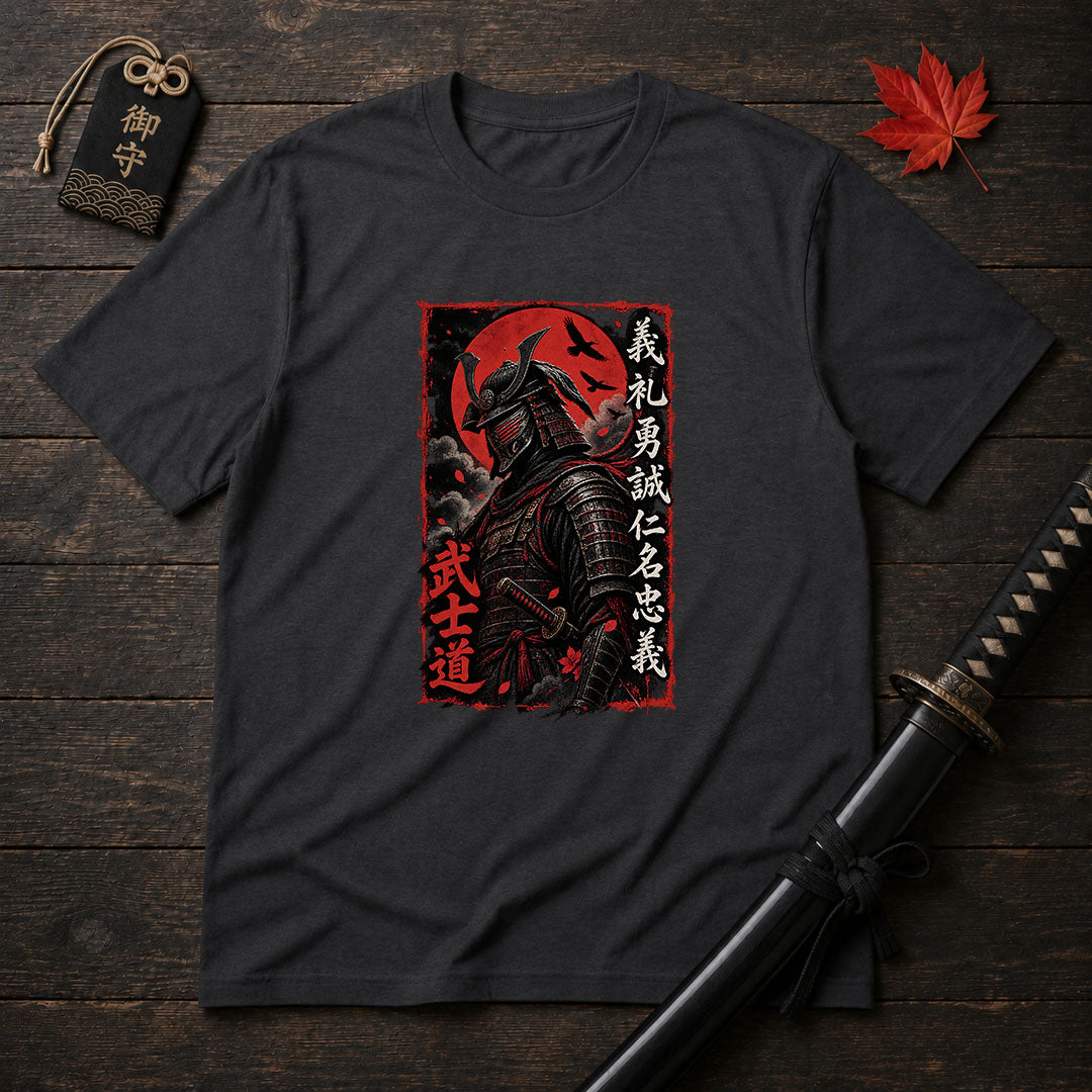 Bushido Warrior Portrait T-Shirt