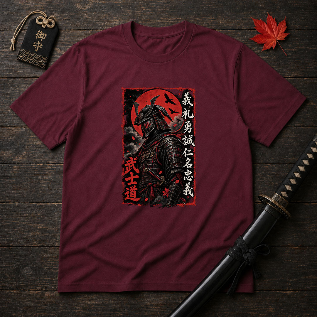 Bushido Warrior Portrait T-Shirt