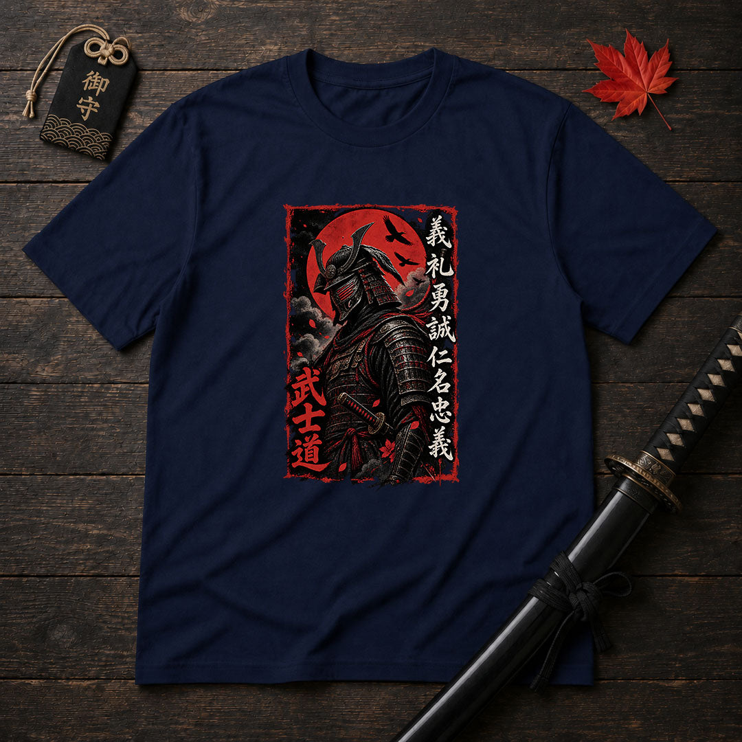 Bushido Warrior Portrait T-Shirt
