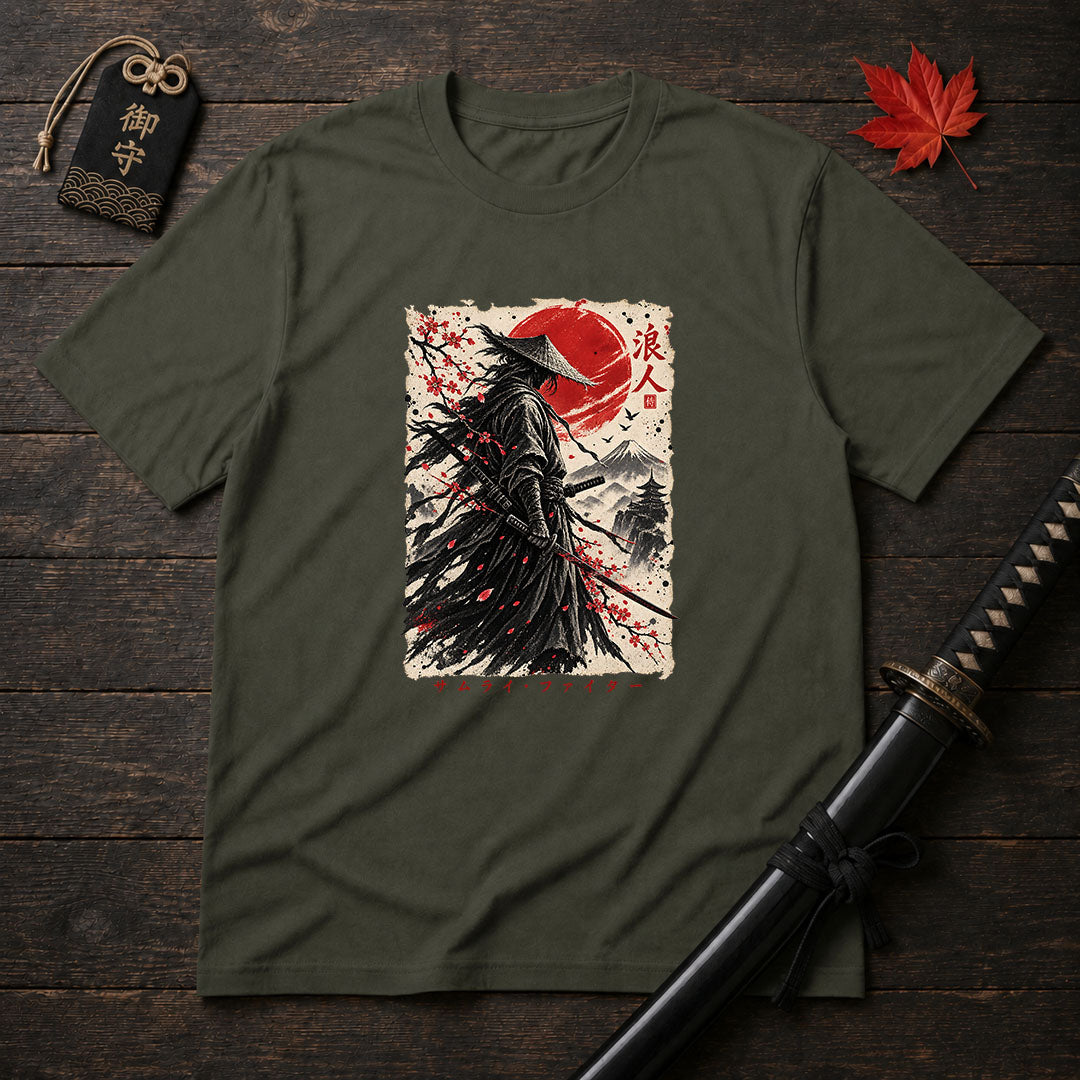 Cherry Blossom Ronin T-Shirt
