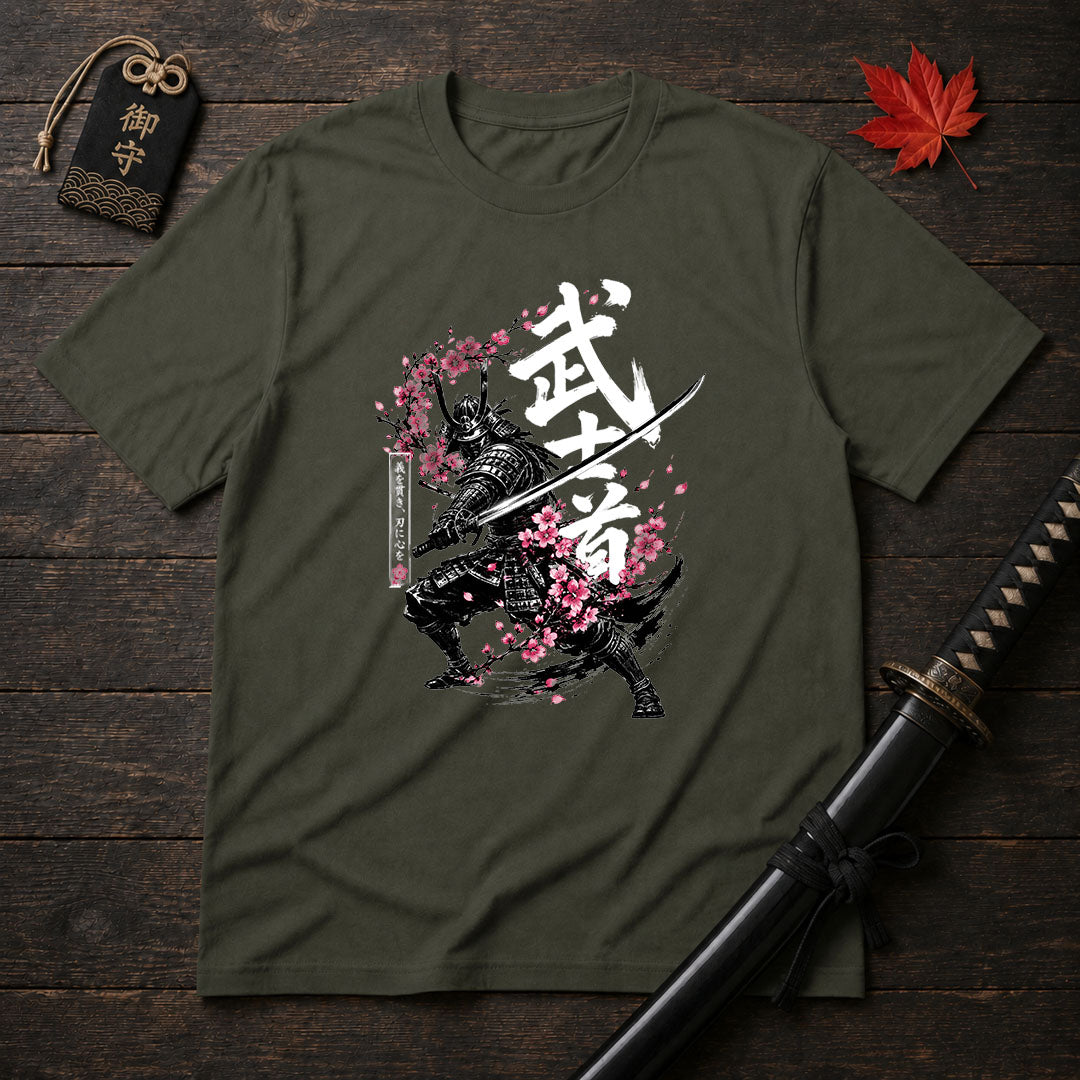 Cherry Blossom Samurai T-Shirt