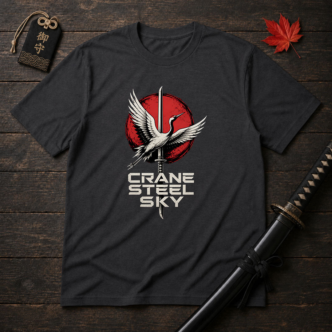 Crane And Katana T-Shirt