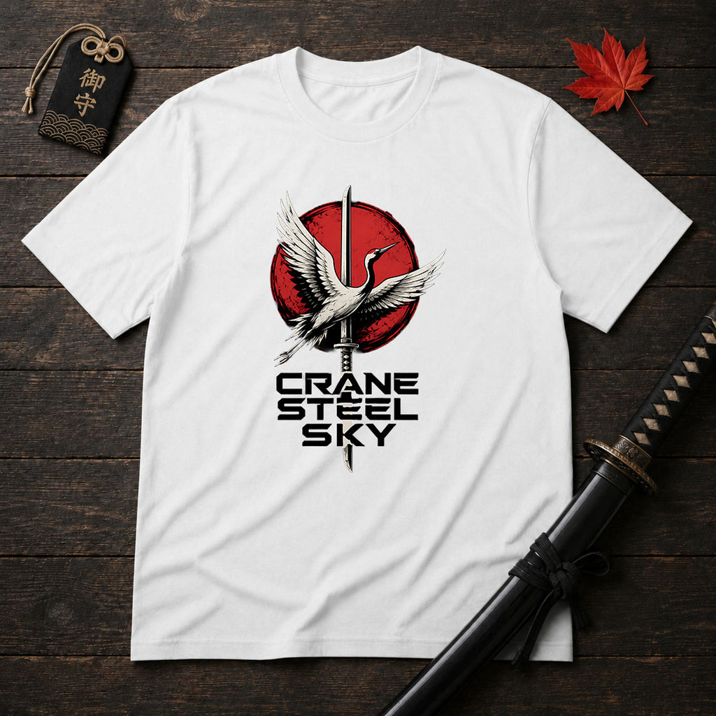 Crane And Katana T-Shirt