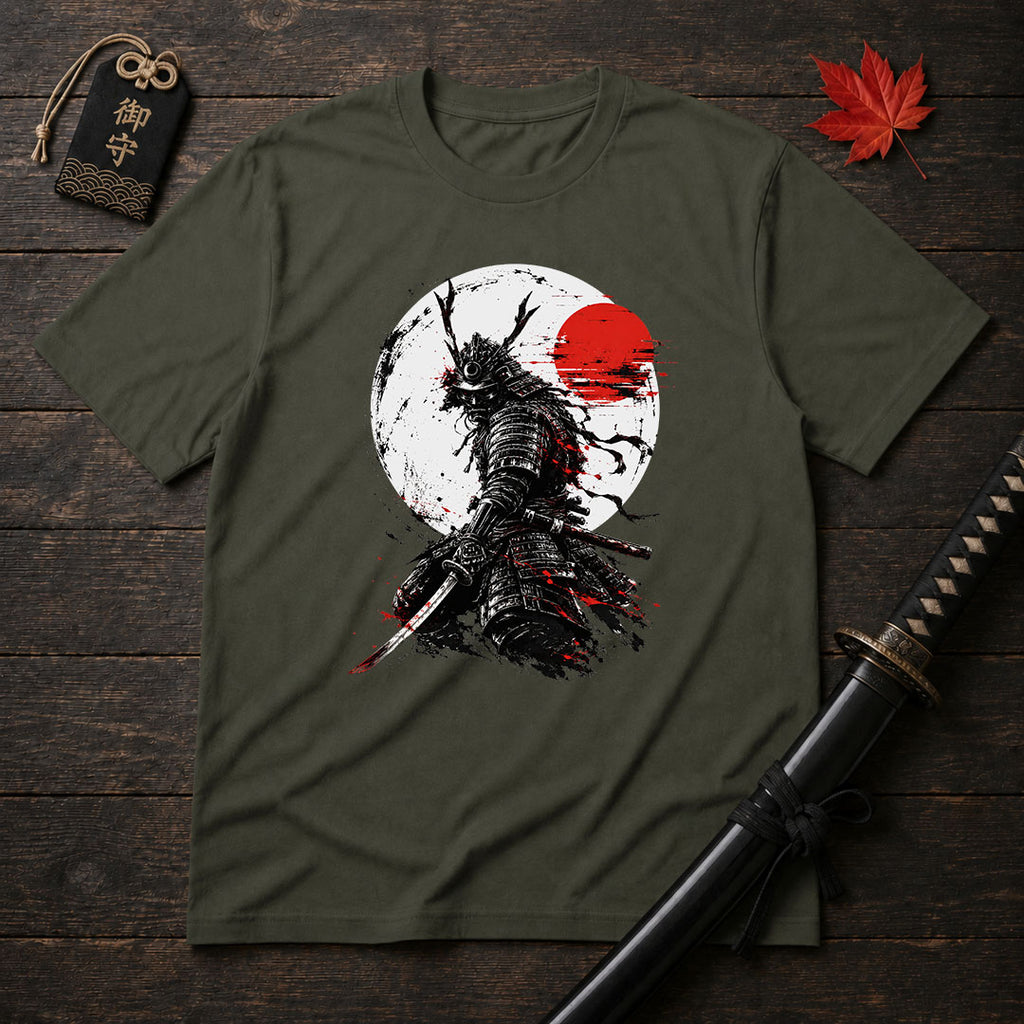 Crimson Moon Samurai T-Shirt