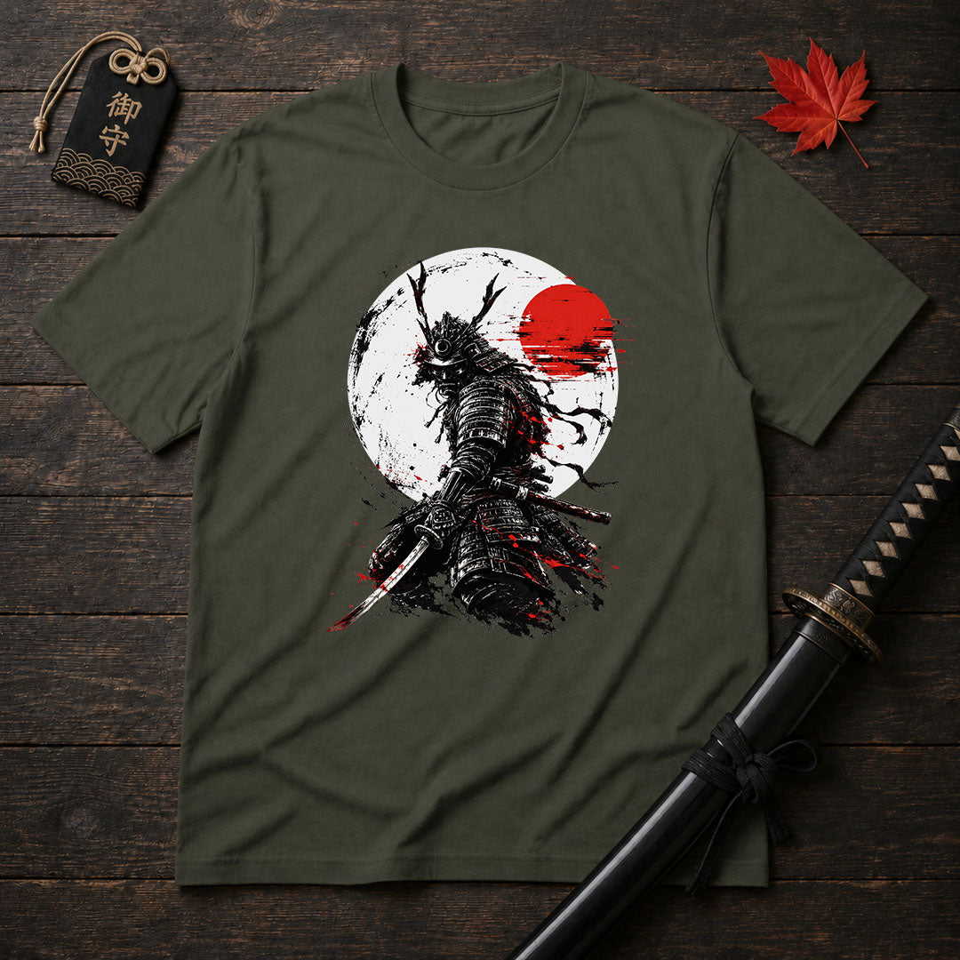 Crimson Moon Samurai T-Shirt
