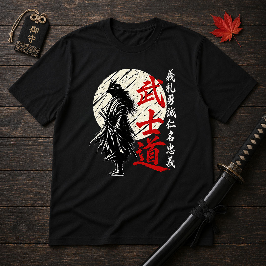 Crow Samurai Silhouette T-Shirt
