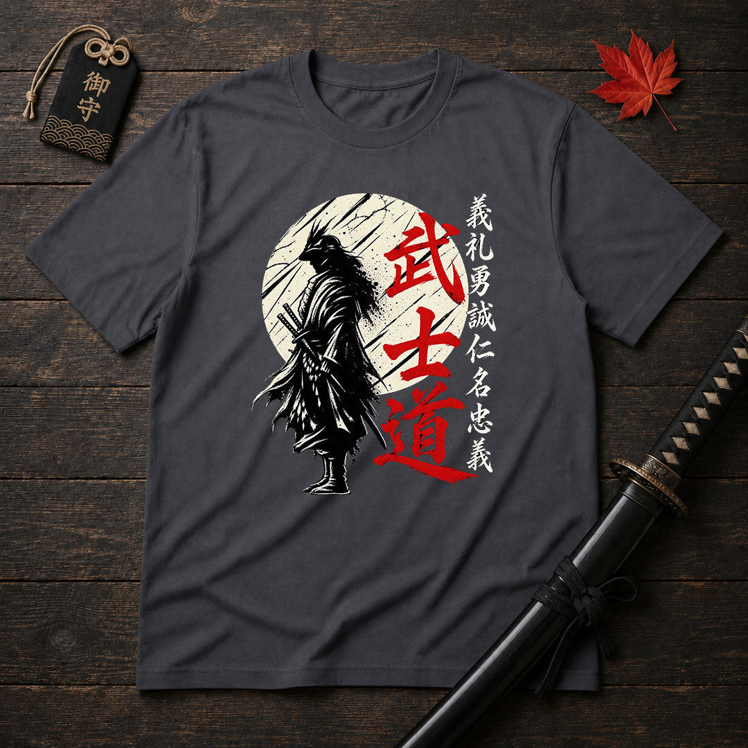 Crow Samurai Silhouette T-Shirt