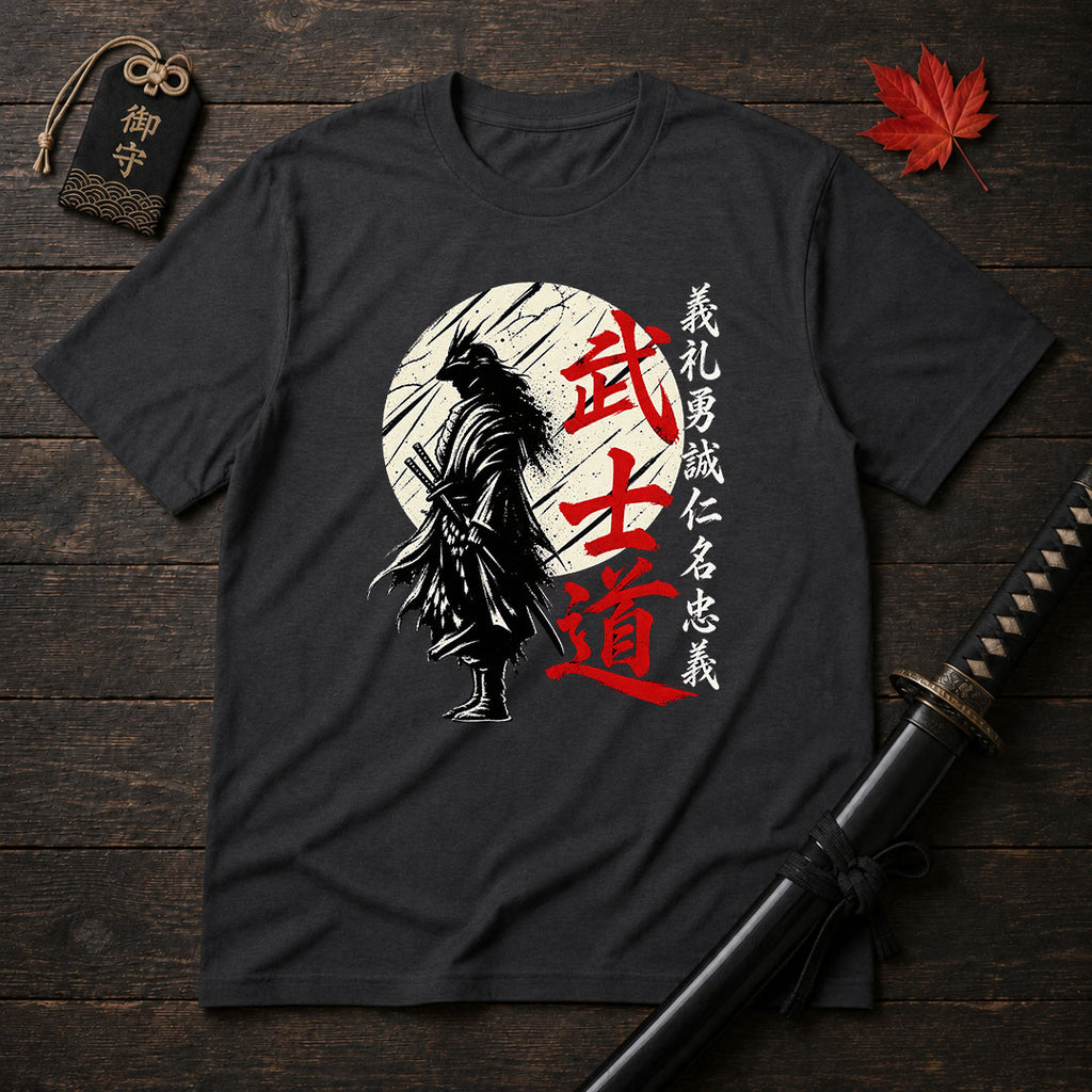 Crow Samurai Silhouette T-Shirt