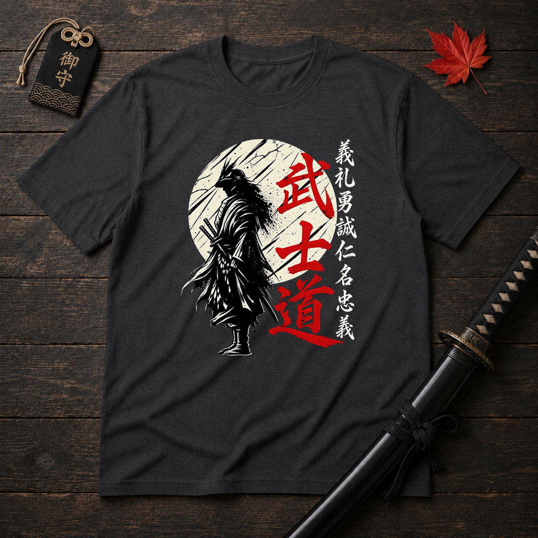 Crow Samurai Silhouette T-Shirt