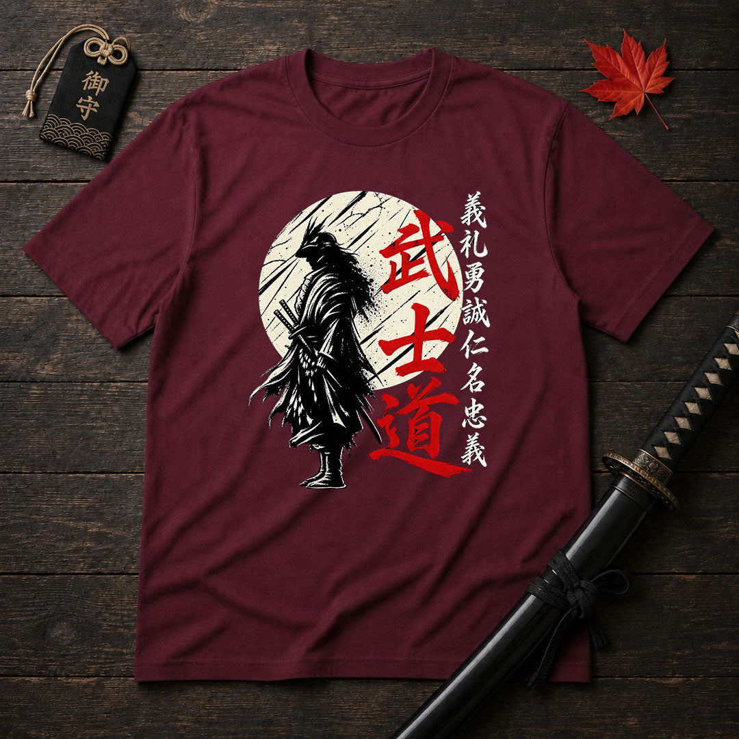 Crow Samurai Silhouette T-Shirt