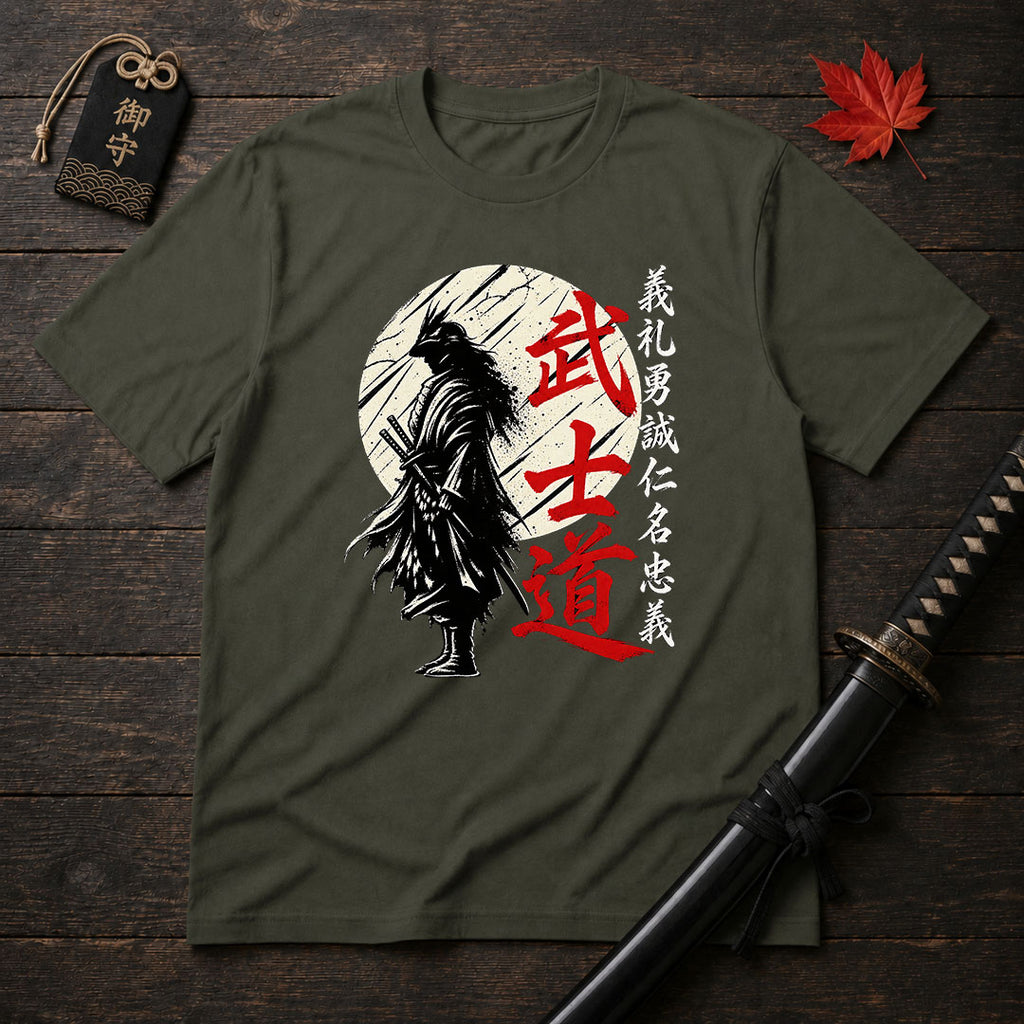 Crow Samurai Silhouette T-Shirt