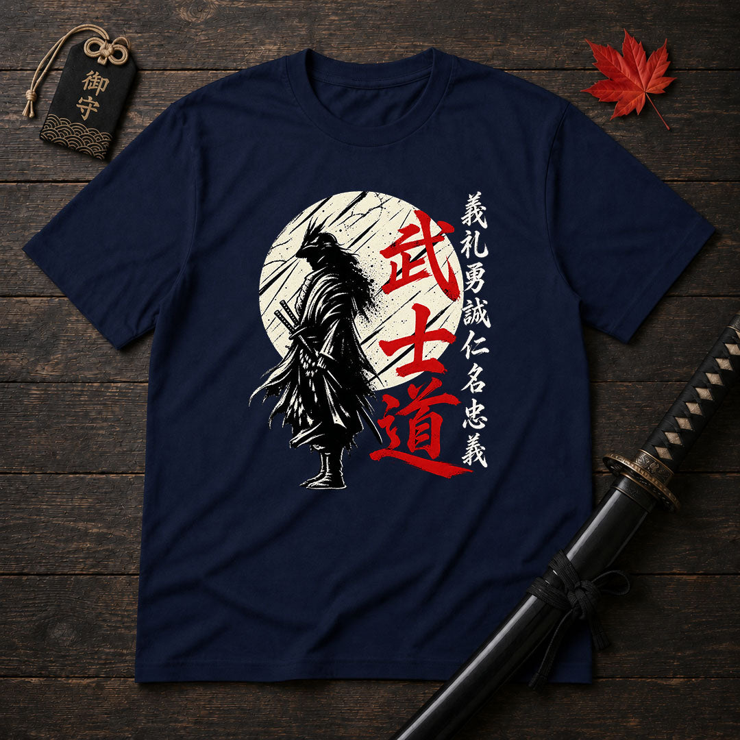 Crow Samurai Silhouette T-Shirt