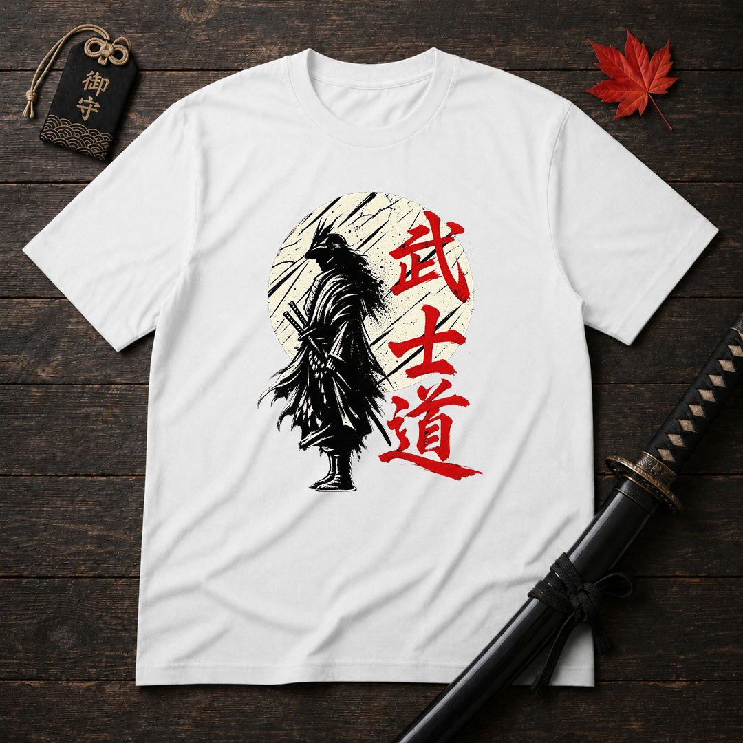 Crow Samurai Silhouette T-Shirt