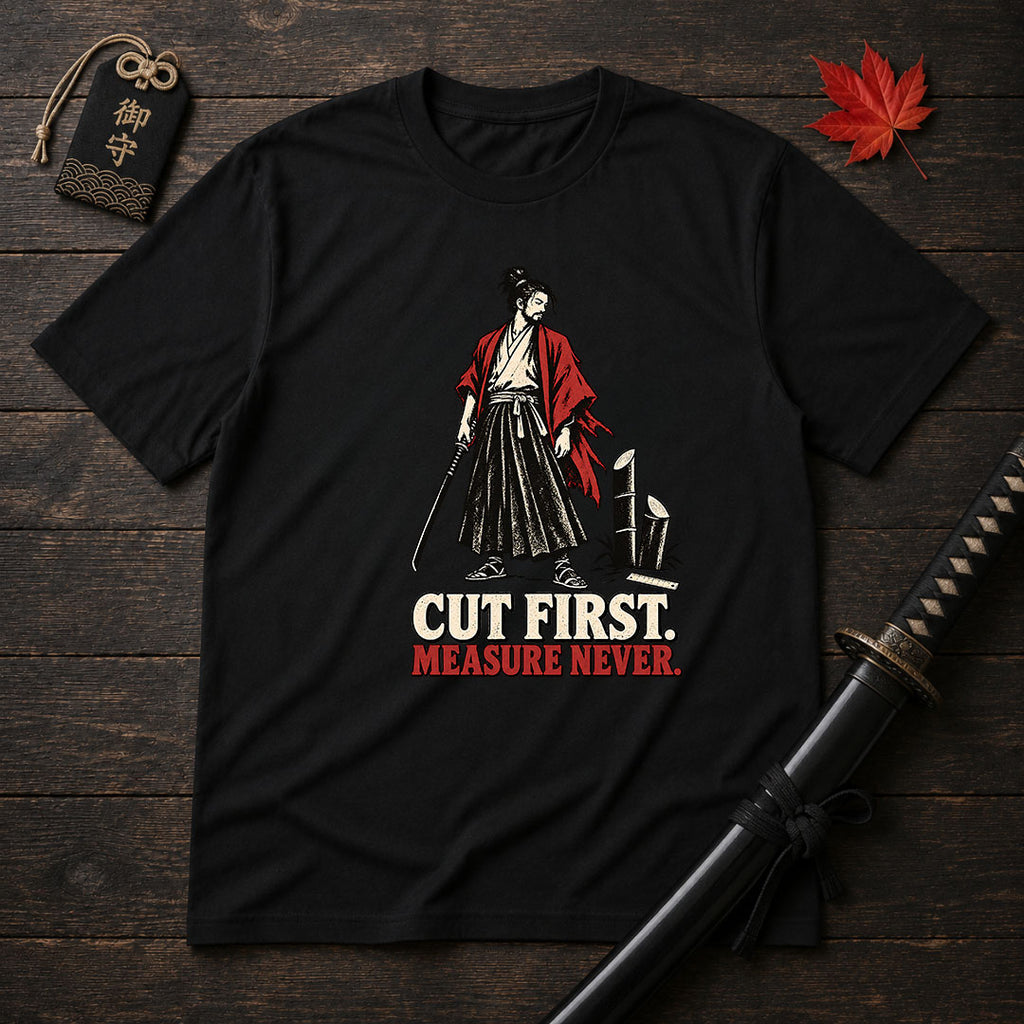 Cut First Measure Never T-Shirt