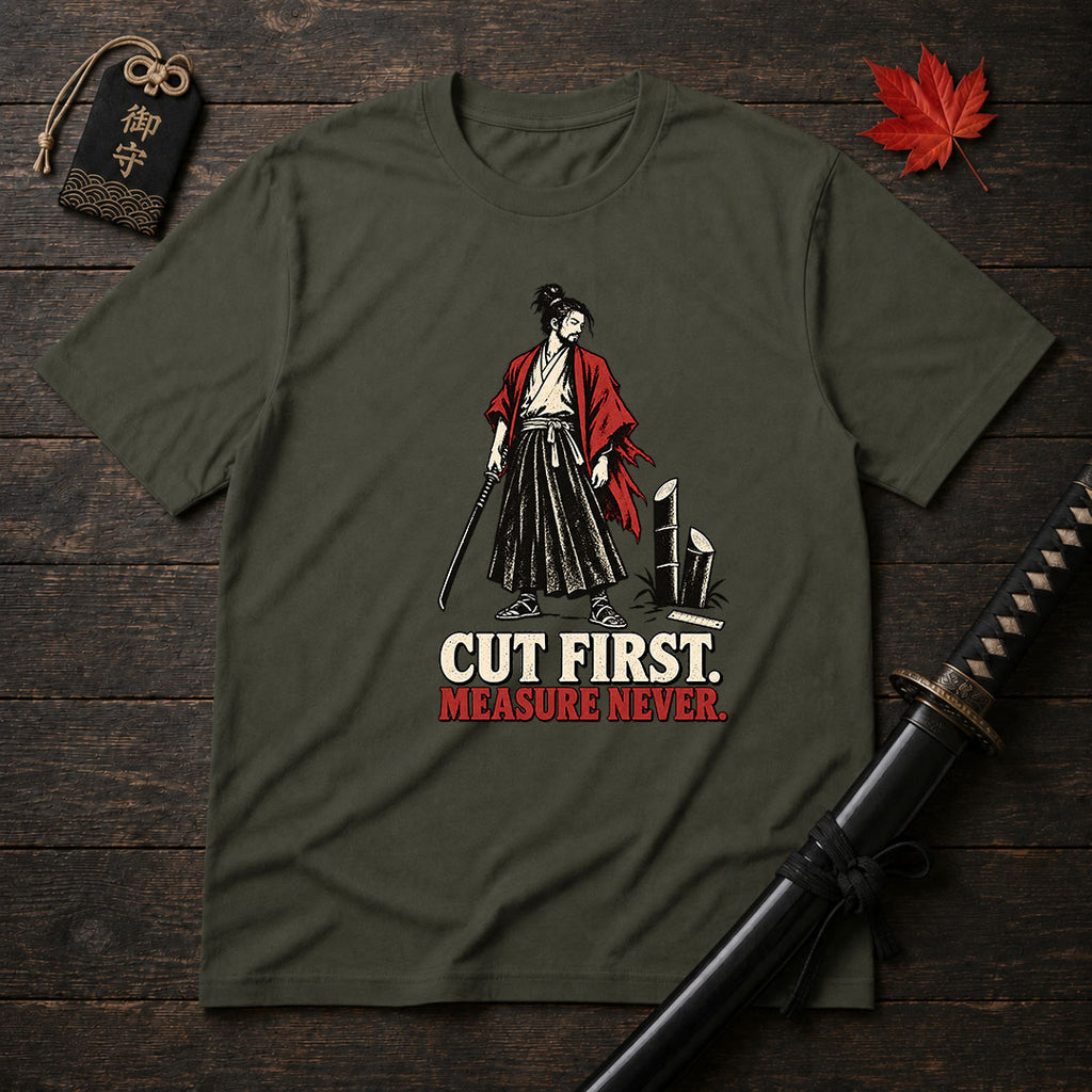 Cut First Measure Never T-Shirt