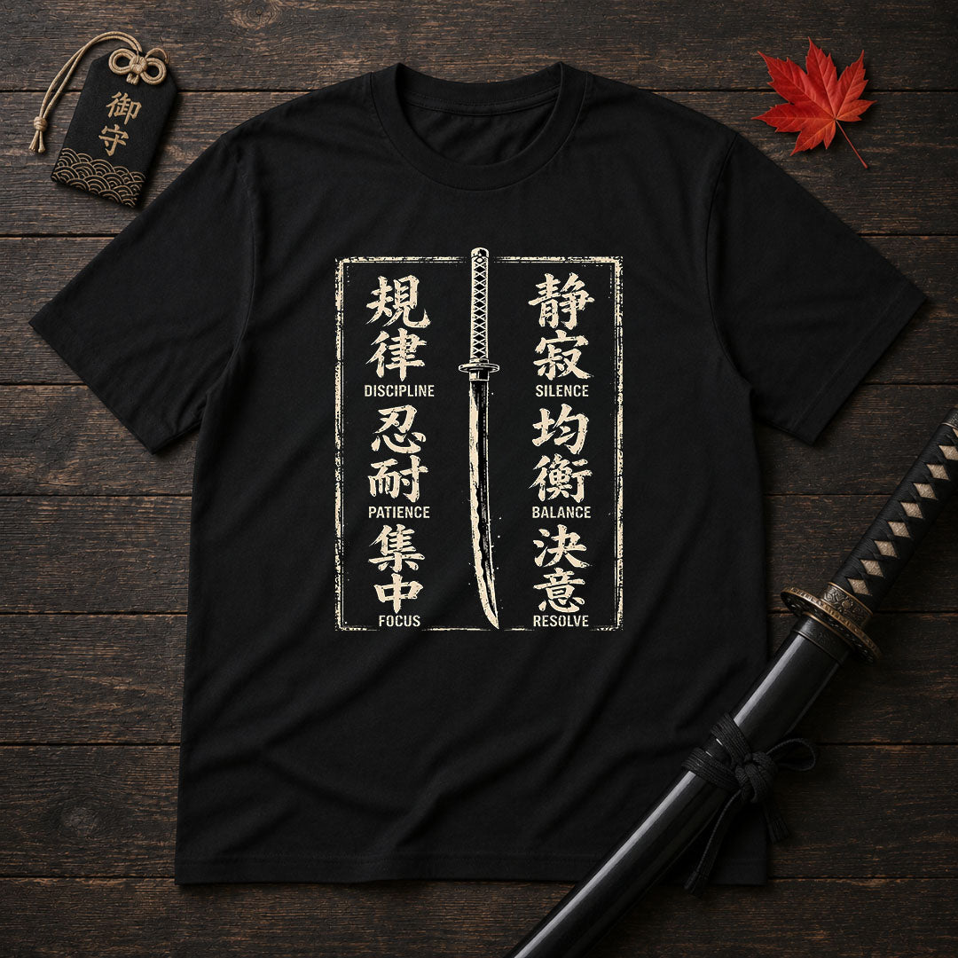 Discipline Silence Katana T-Shirt