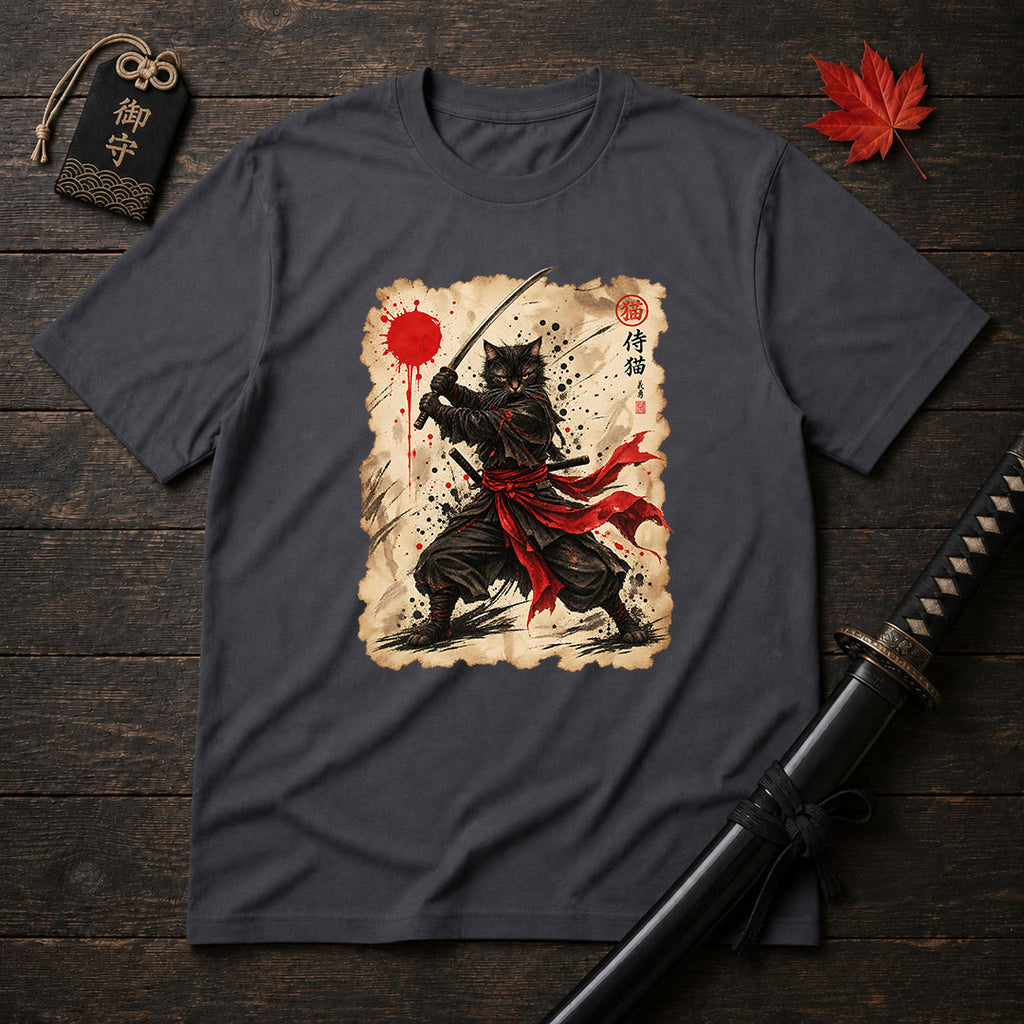 Fierce Cat Ronin T-Shirt