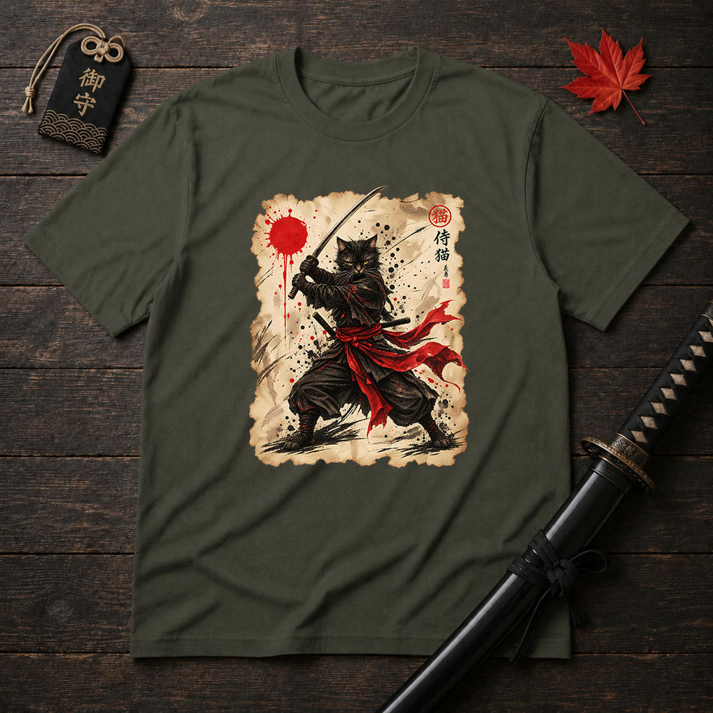 Fierce Cat Ronin T-Shirt