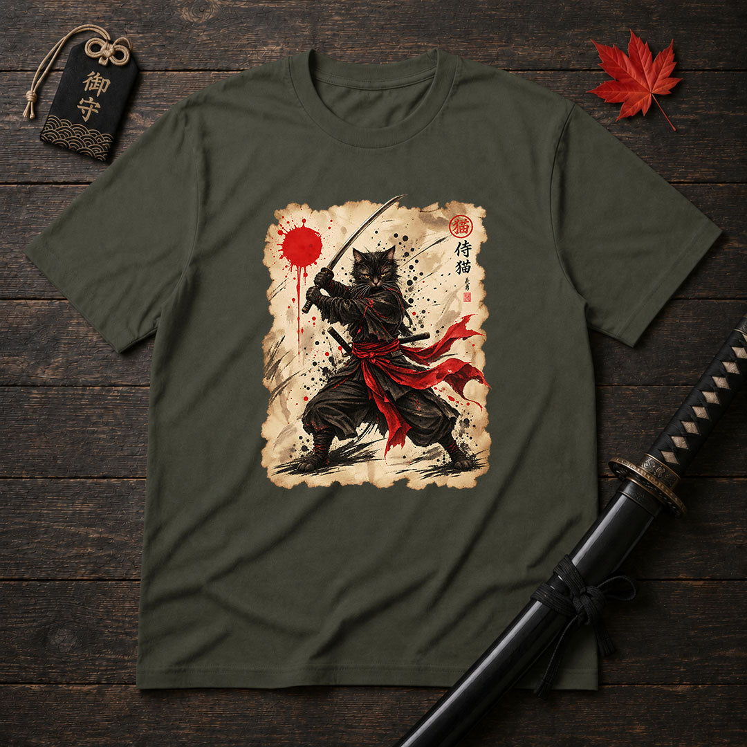 Fierce Cat Ronin T-Shirt