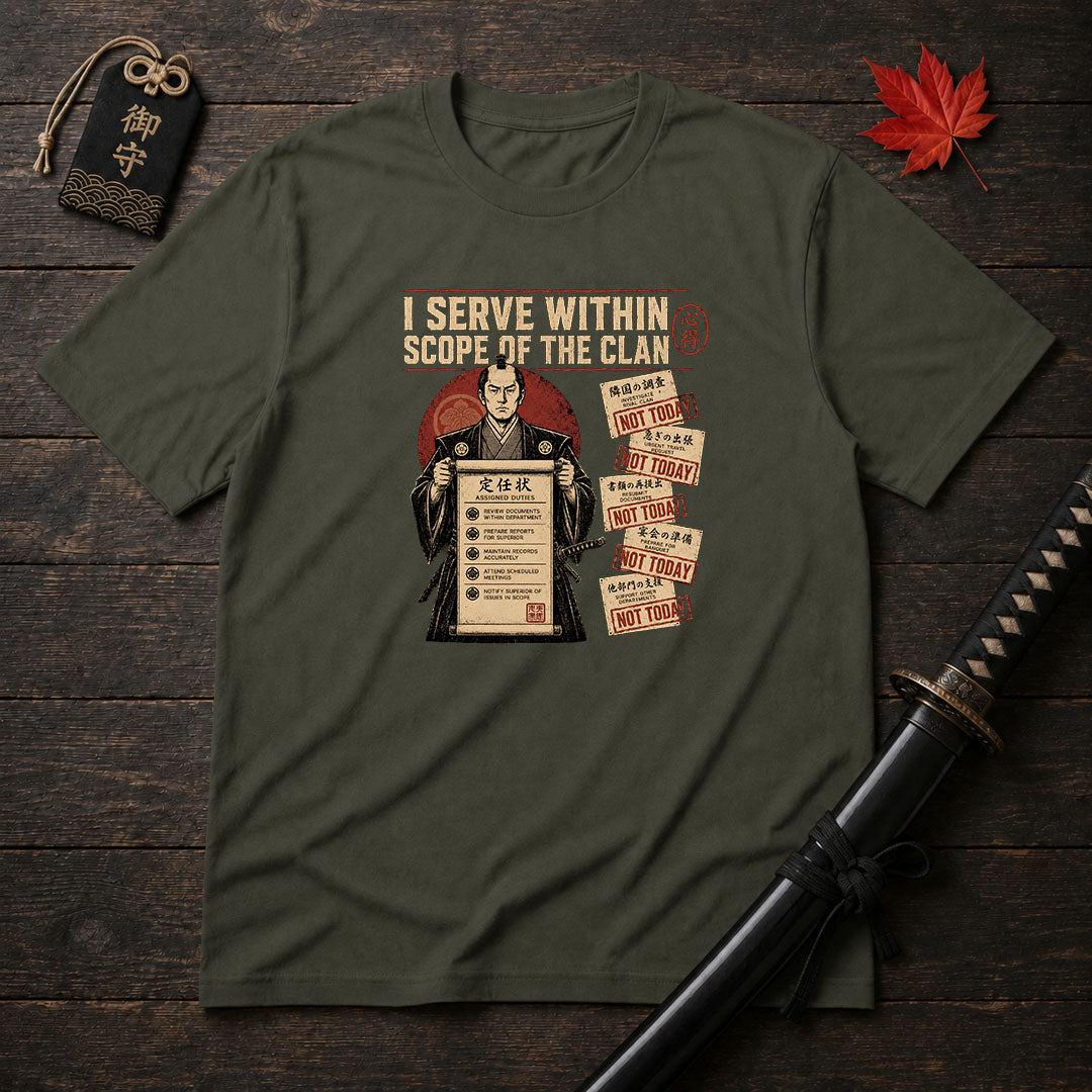 I Serve Within Scope Of The Clan T-Shirt