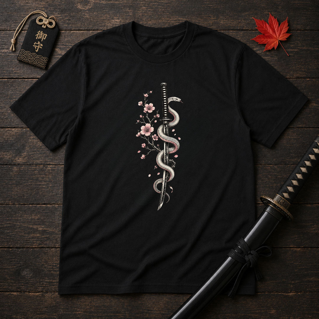 Katana And Snake T-Shirt