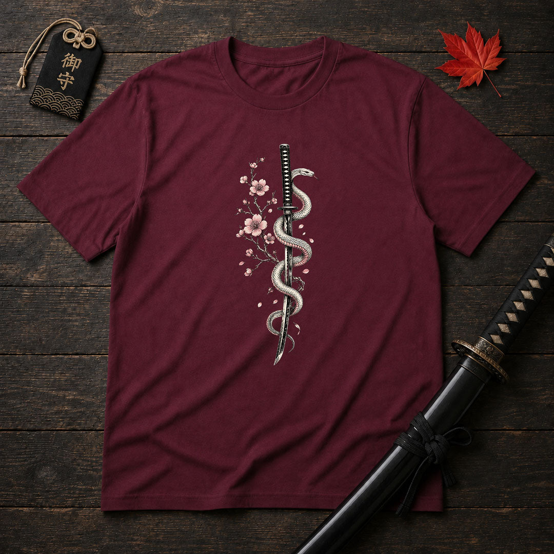 Katana And Snake T-Shirt