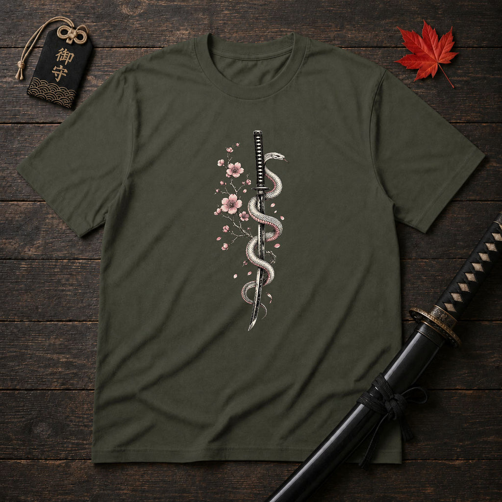 Katana And Snake T-Shirt