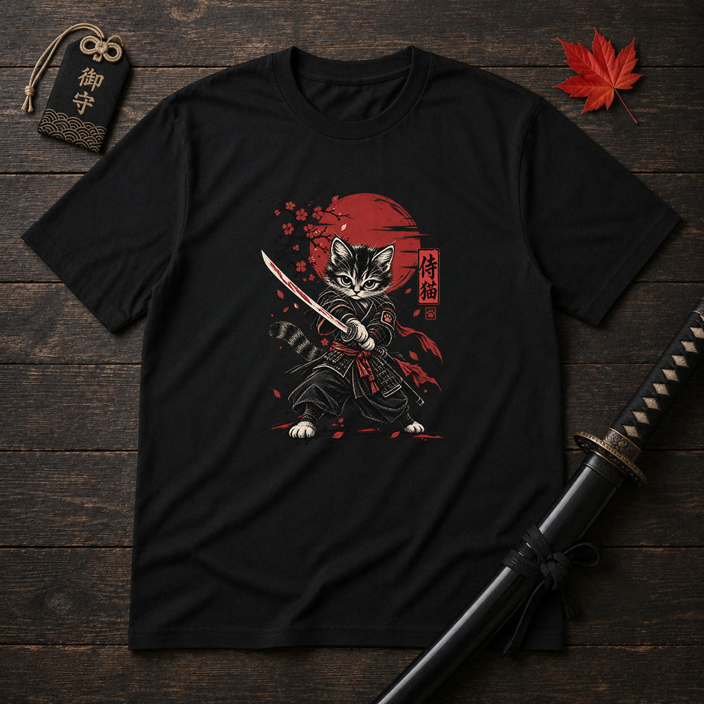 Katana Kitten Warrior T-Shirt
