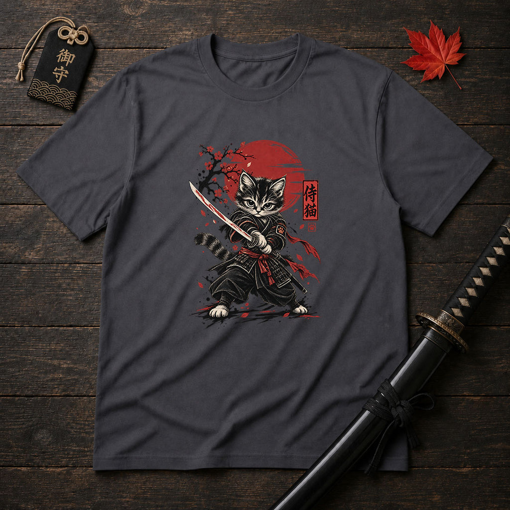 Katana Kitten Warrior T-Shirt
