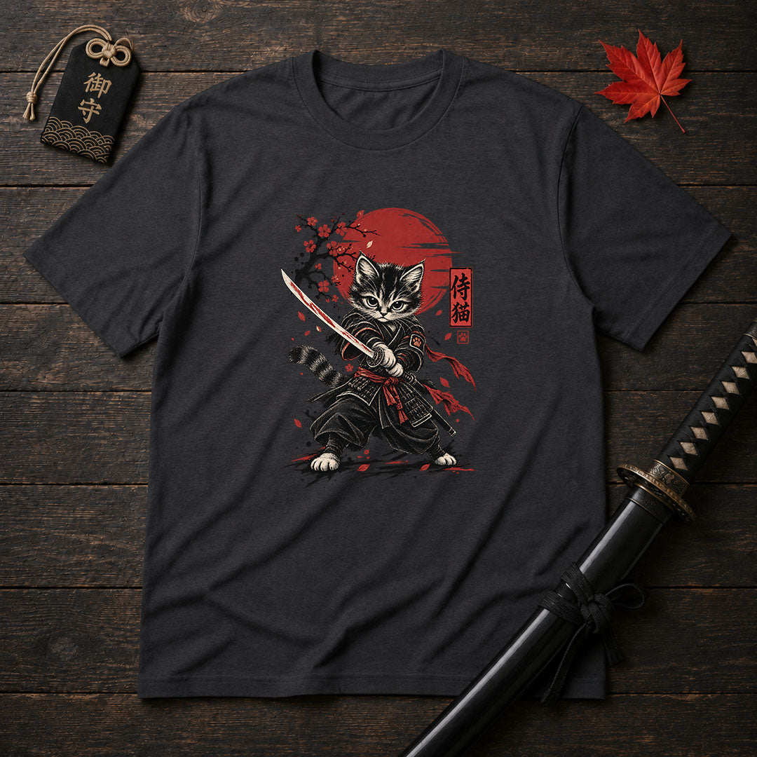 Katana Kitten Warrior T-Shirt