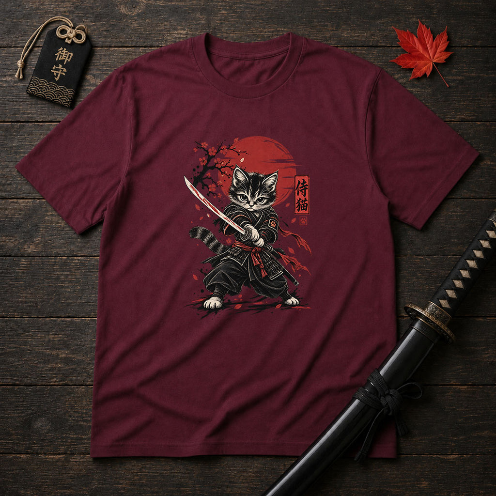 Katana Kitten Warrior T-Shirt