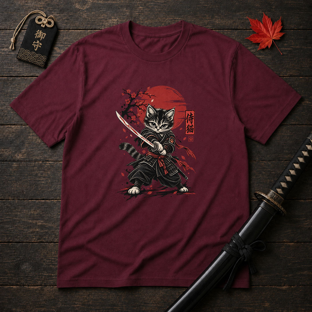 Katana Kitten Warrior T-Shirt