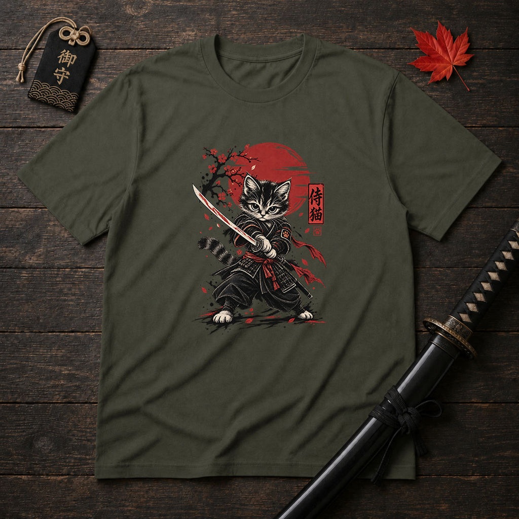 Katana Kitten Warrior T-Shirt